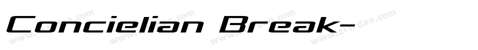 Concielian Break字体转换